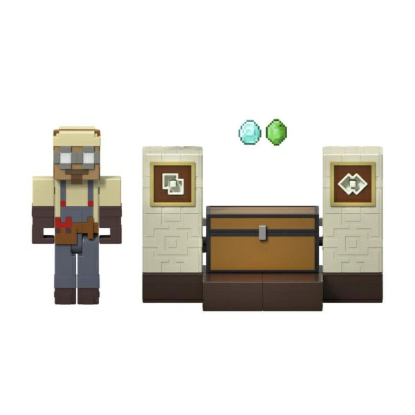 Minecraft Core Figura De 8cm Con Crafting 2-pack - El Cofre De Duster