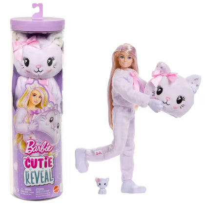 Barbie Cutie Reveal Muñeca Ositos Cariñositos Coloridos - Gatita Morada