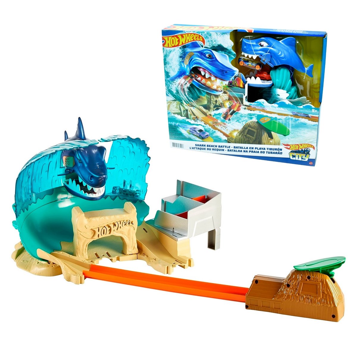 Batalla En Playa Tiburon Hot Wheels