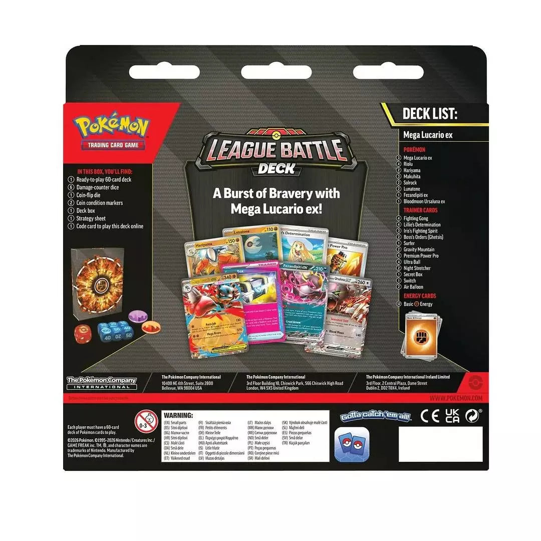 Pokemon Tcg Mega Lucario Ex League Battle Deck Ing