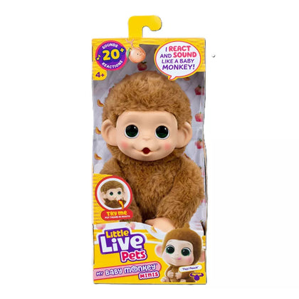 Little Live Pets My Baby Monkey S3 - Pepi Peach