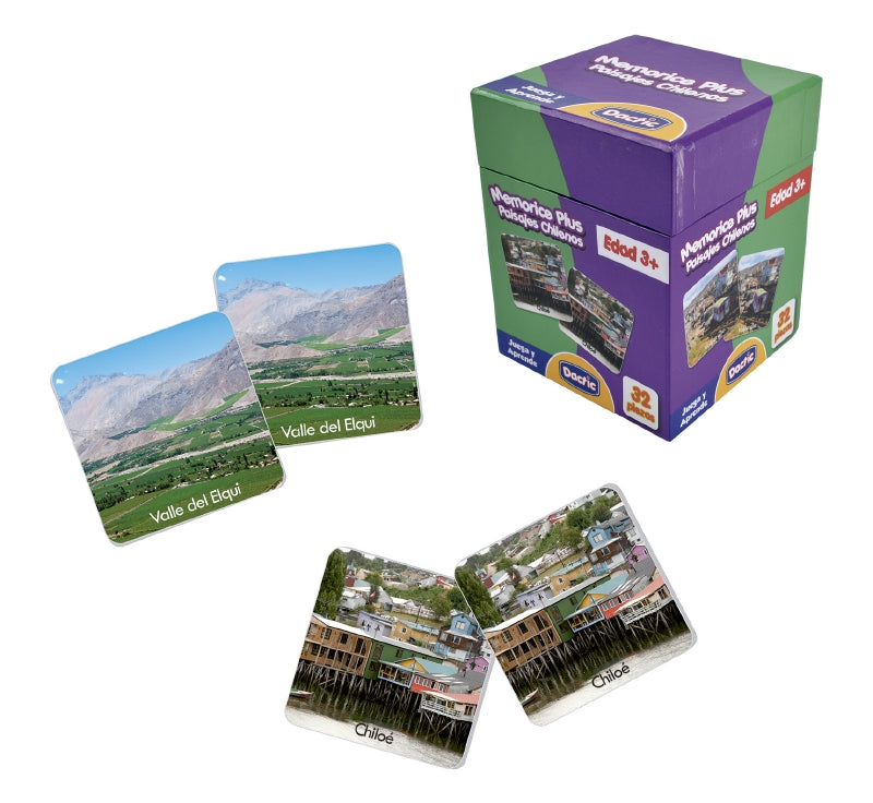 Memorice Plus Paisaje Chile Carton Dactic