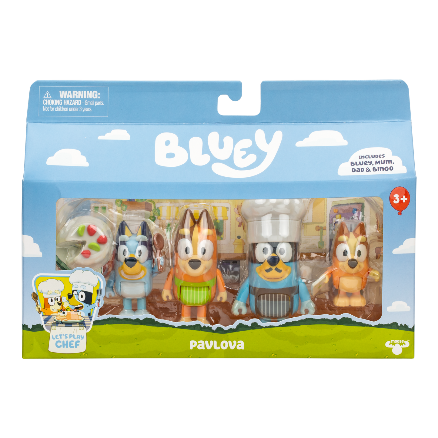 Bluey Pack 4 Figuras - Pavlova
