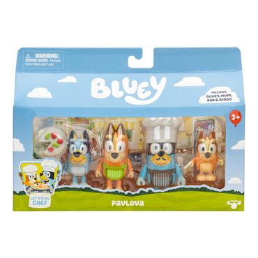 Bluey Pack 4 Figuras - Pavlova
