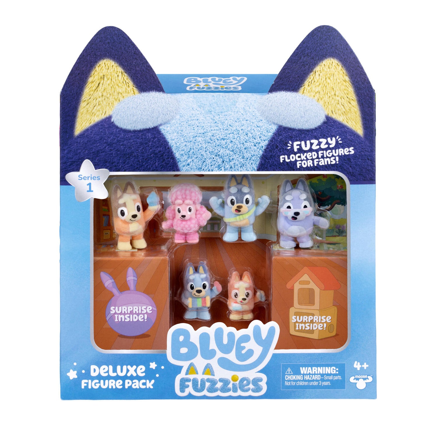 Bluey Fuzzies Deluxe Fig. Pack