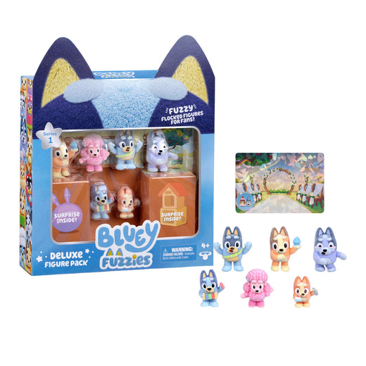 Bluey Fuzzies Deluxe Fig. Pack