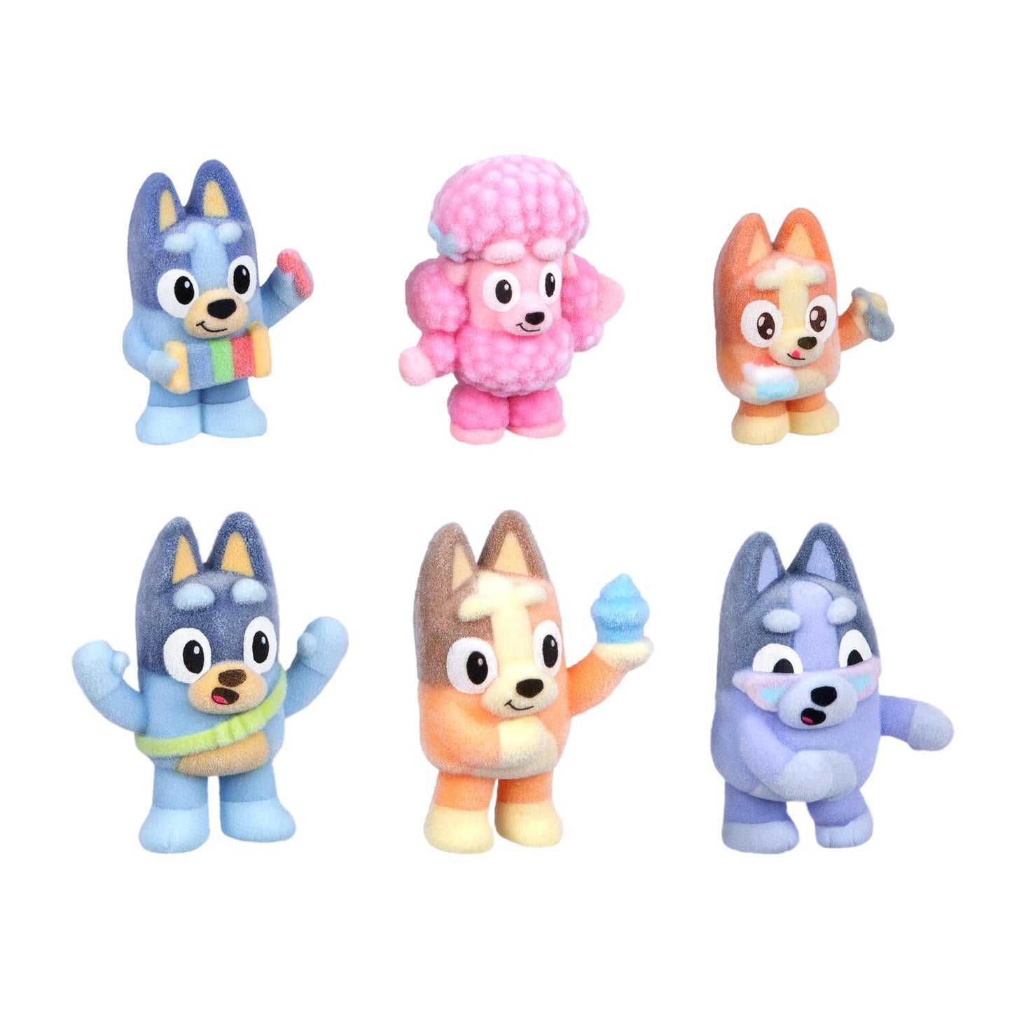 Bluey Fuzzies Deluxe Fig. Pack