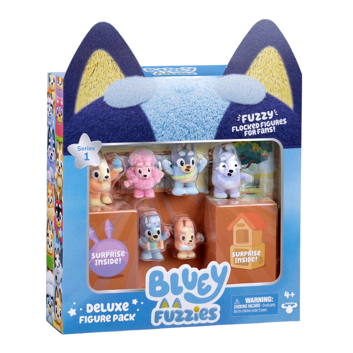 Bluey Fuzzies Deluxe Fig. Pack