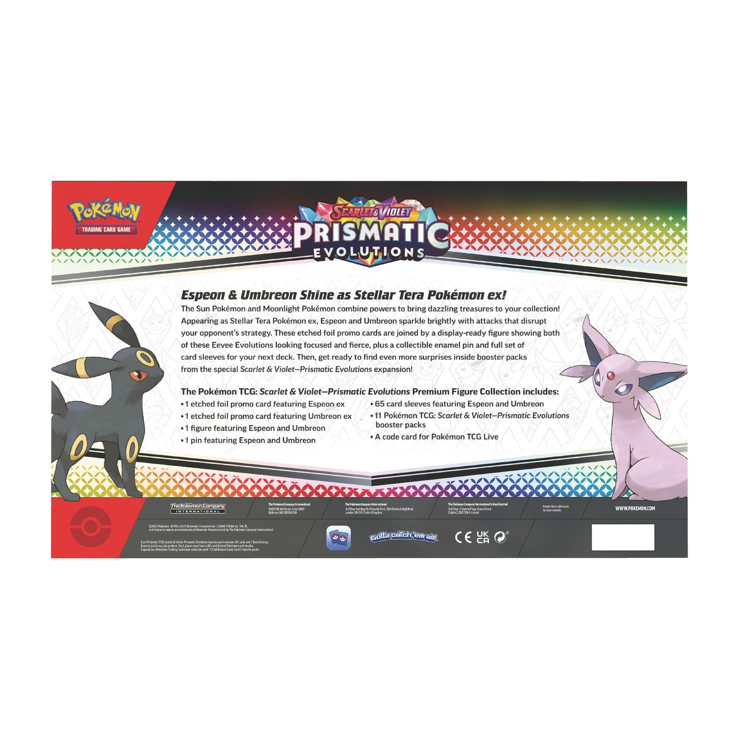 Pokémon Tcg Scarlet & Violet - Prismatic Evolutions Premium Figure Collection Español