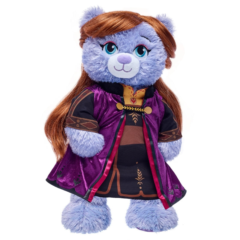 Set Peluche Anna Frozen + Peluca + Traje Build-A-Bear