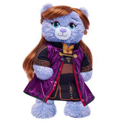 Set Peluche Anna Frozen + Peluca + Traje Build-A-Bear