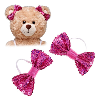 2 Moños Fucsia Build-A-Bear