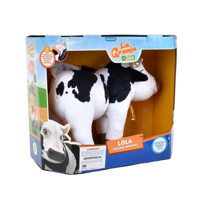 Peluche Musical 35 Cm. La Granja De Zenon - Vaca Lola