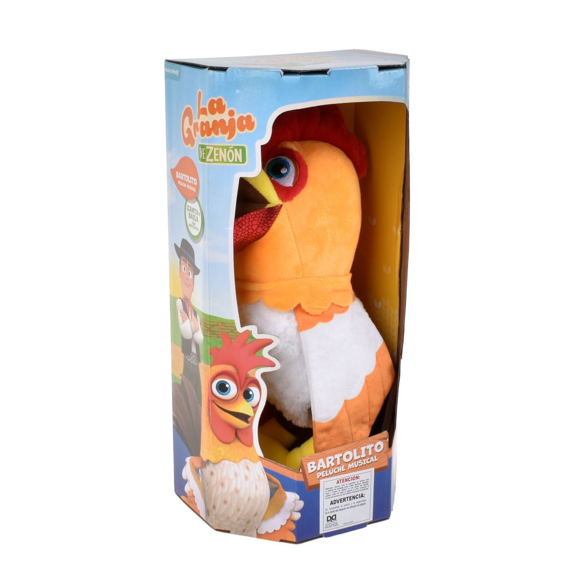 Peluche Musical 35 Cm. La Granja De Zenon - Gallo Bartolito