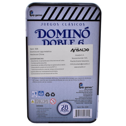 Dominó En Caja Metálica