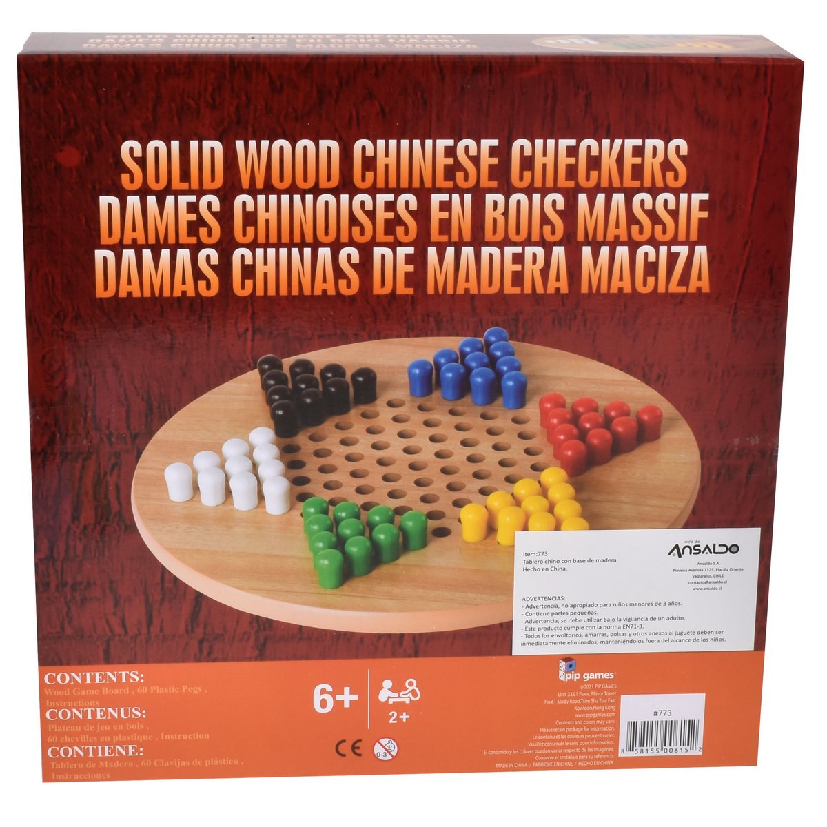 Tablero Chino Con Base De Madera
