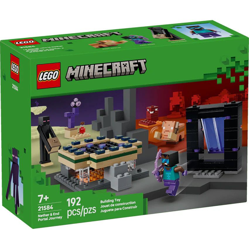 El Viaje Por El Nether Y El Portal Al End Lego Minecraft