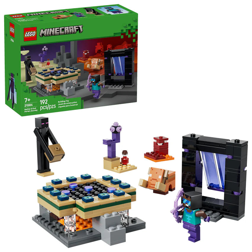 El Viaje Por El Nether Y El Portal Al End Lego Minecraft