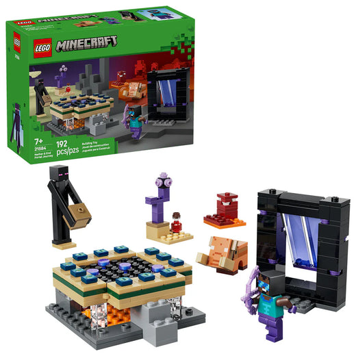 El Viaje Por El Nether Y El Portal Al End Lego Minecraft
