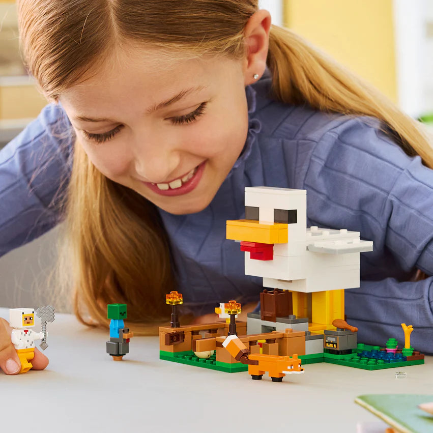 La Granja De Gallinas Lego Minecraft