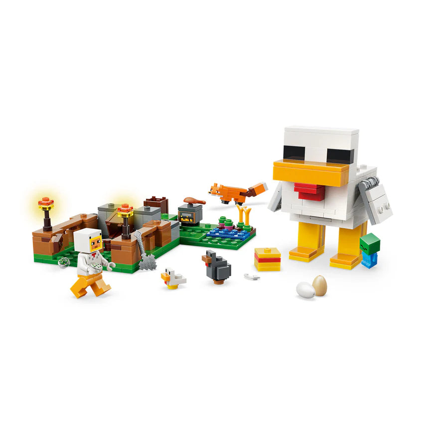 La Granja De Gallinas Lego Minecraft