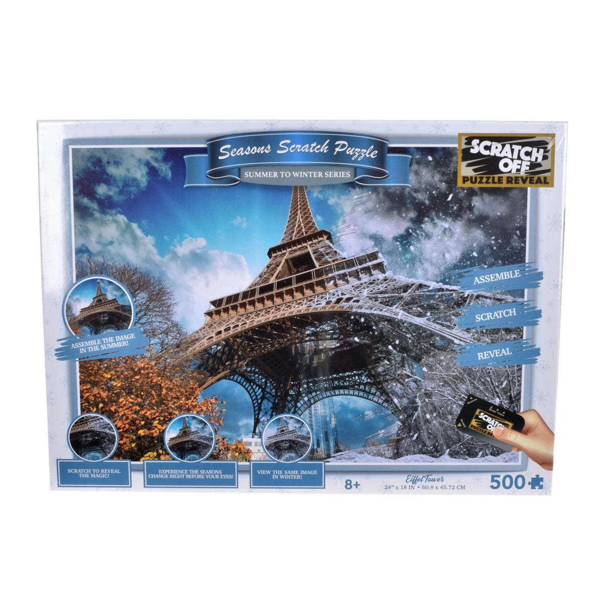 Puzzle Raspa 2 En 1 De 500 Piezas De Paisajes