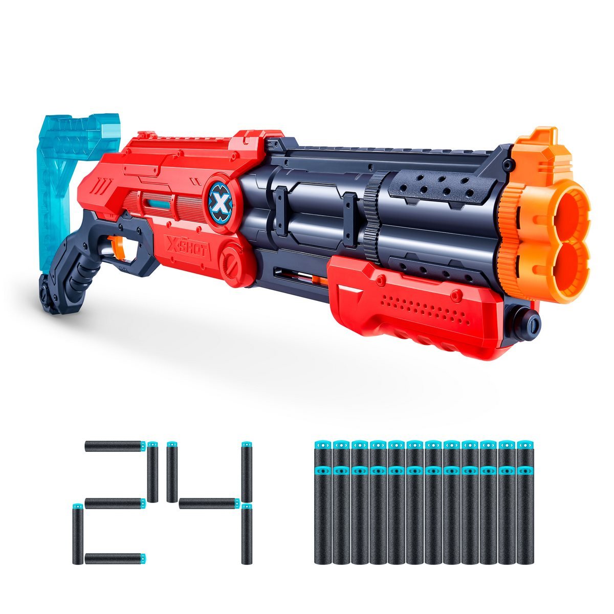 Lanzador Vigilante Con 24 Dardos X-Shot
