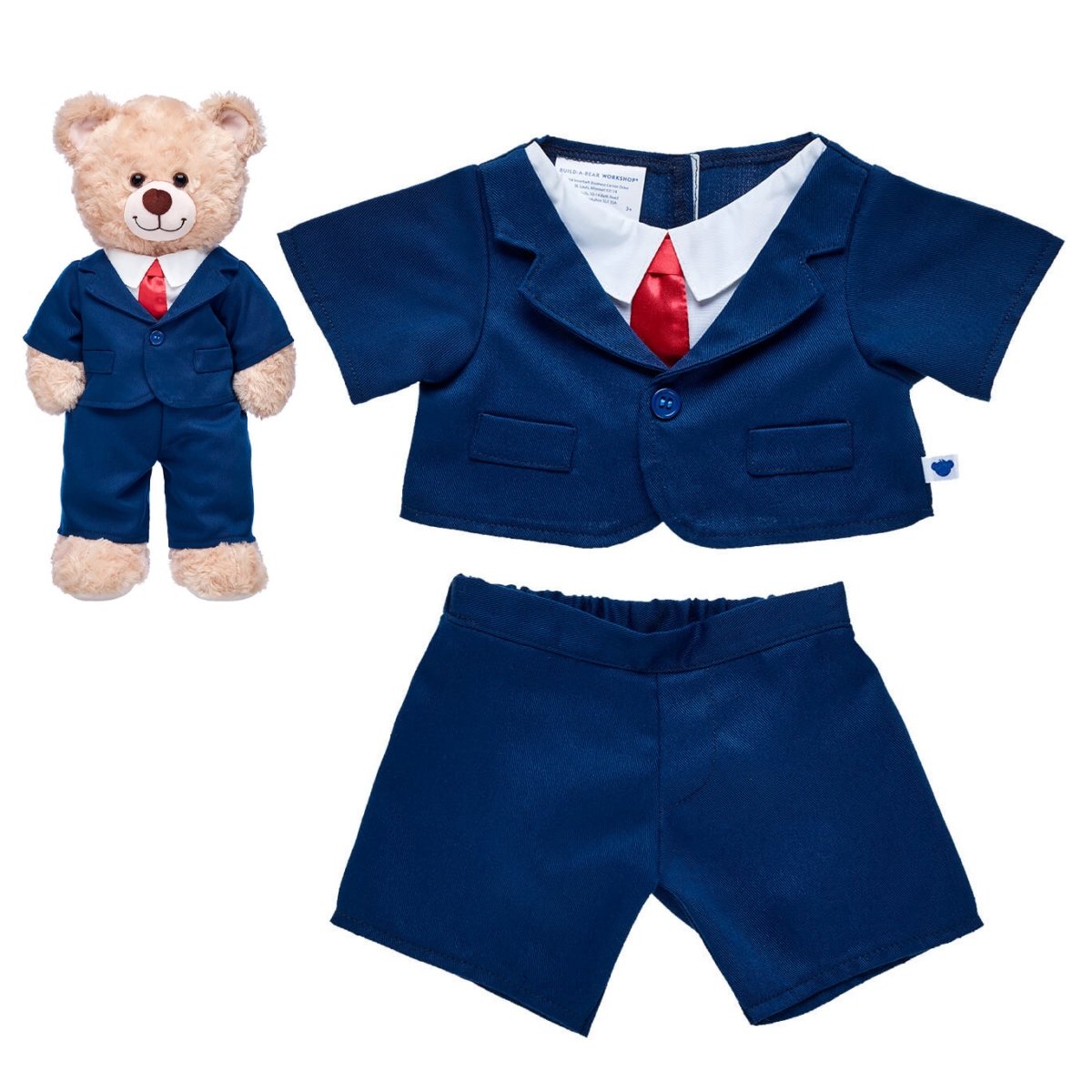 Traje Negocios Azul Build-A-Bear Categoría: Ropa Build-a-Bear Tipo producto:  Accesorios para muñecas y muñecos de acción
