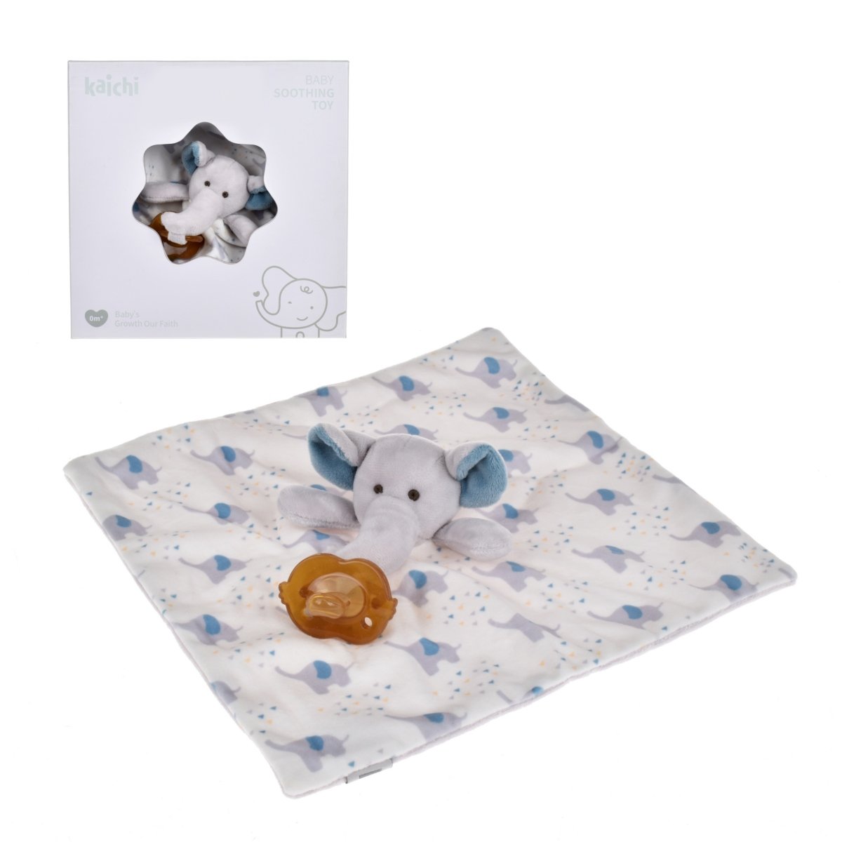 Set De Regalo Para Recien Nacido Tuto Elefante Plush Con Chupete
