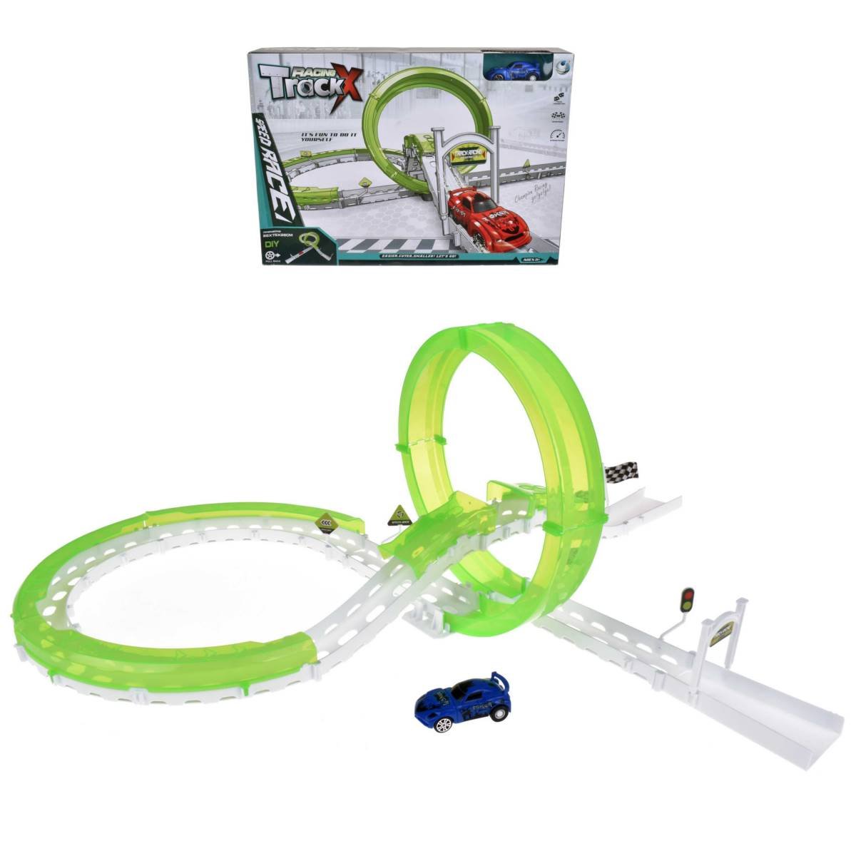 Pista Con Loop Y Salto Con Auto Pullback
