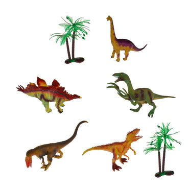 Set 5 Dinosaurios Y Accesorios En Bolsa