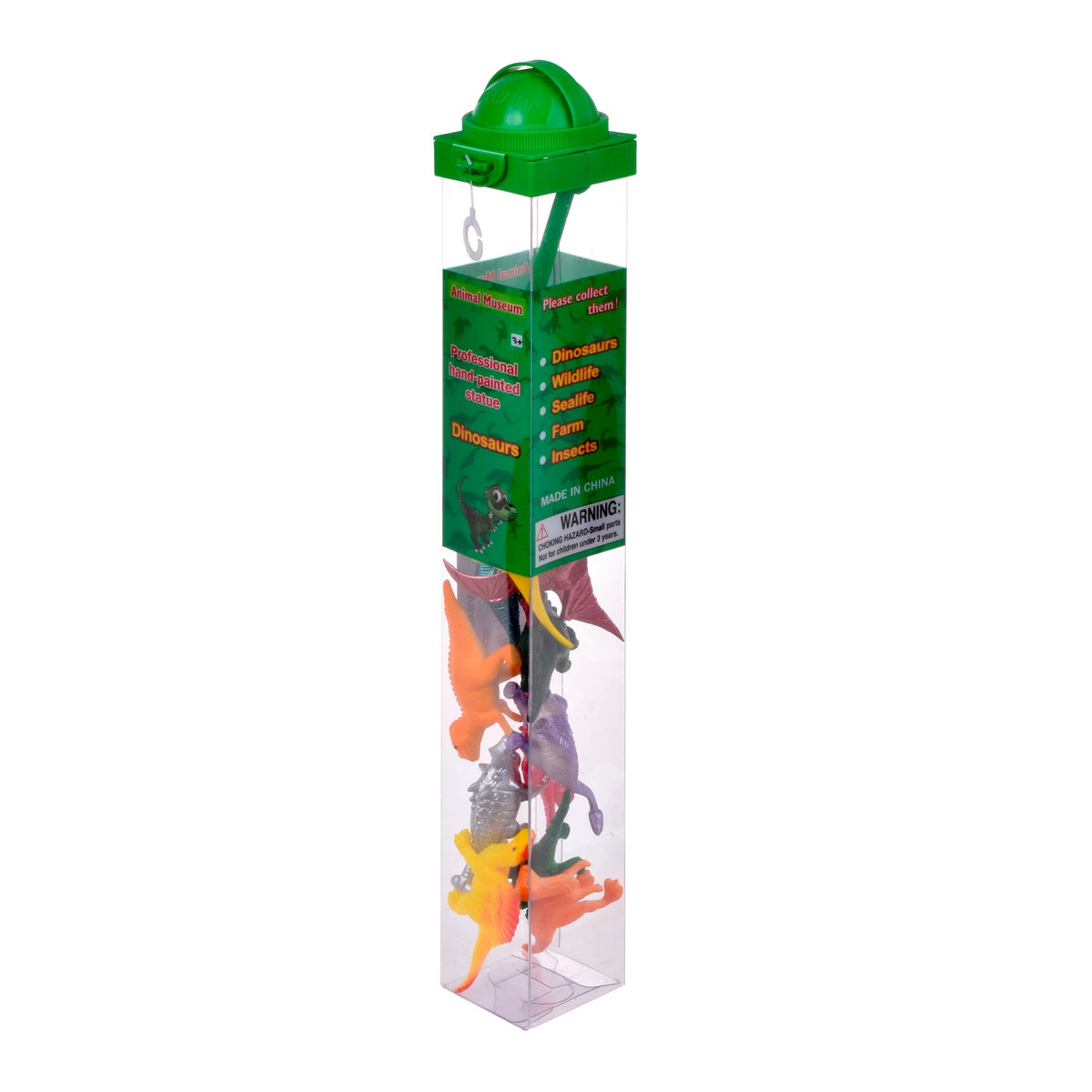 Set De Dinosaurios En Tubo