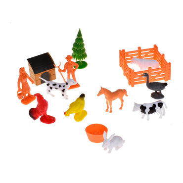 Set Animales De La Granja En Tubo
