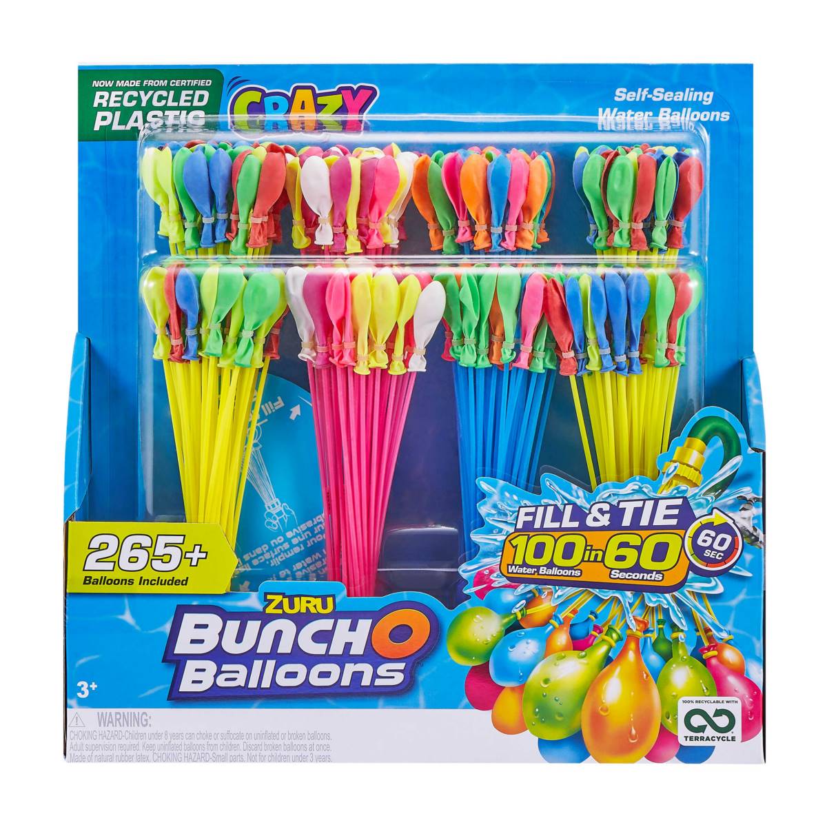 Pack 8 Boquillas De Bombas De Agua De Llenado Rapido  Bunch O Balloons