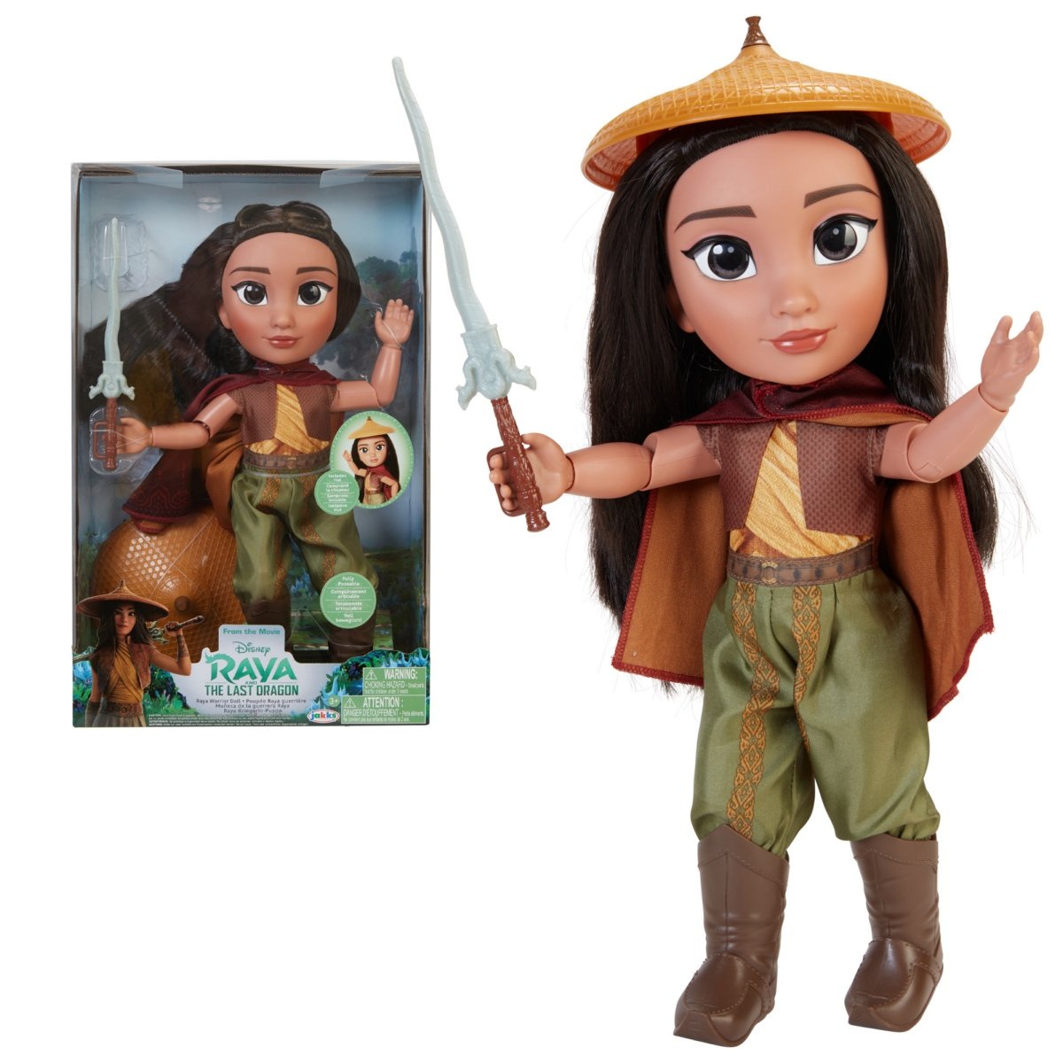 Muñeca Disney Raya Articulada 38 Cm Intek