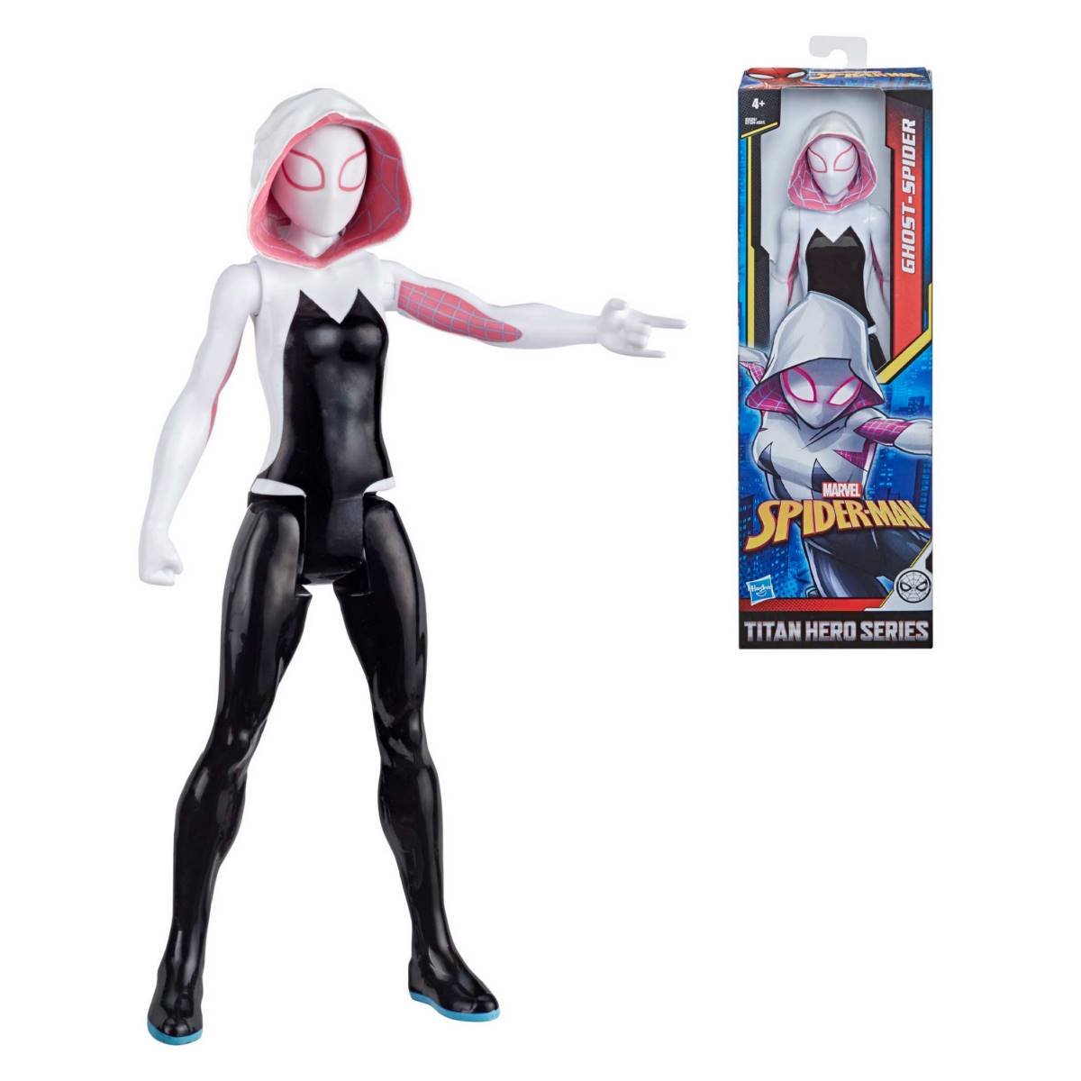Spiderman Figura Titan Heroe Web Warriors Hasbro - Ghost - Spider