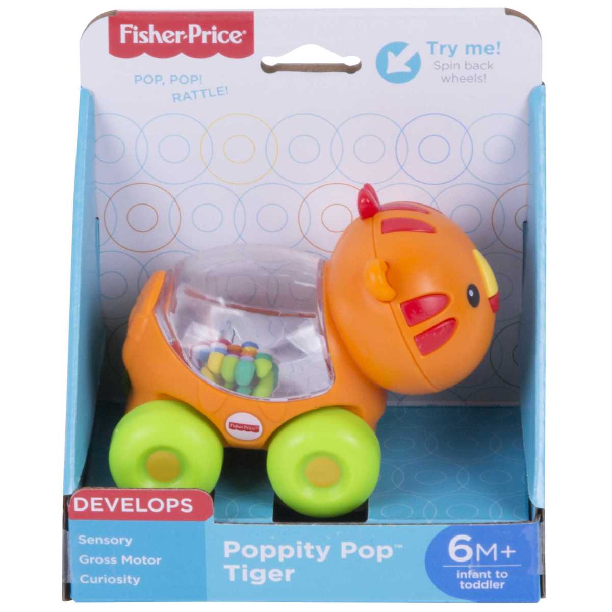 Amigo Poppi Pop Fisher Price - Tigre Pelotitas Divertidas