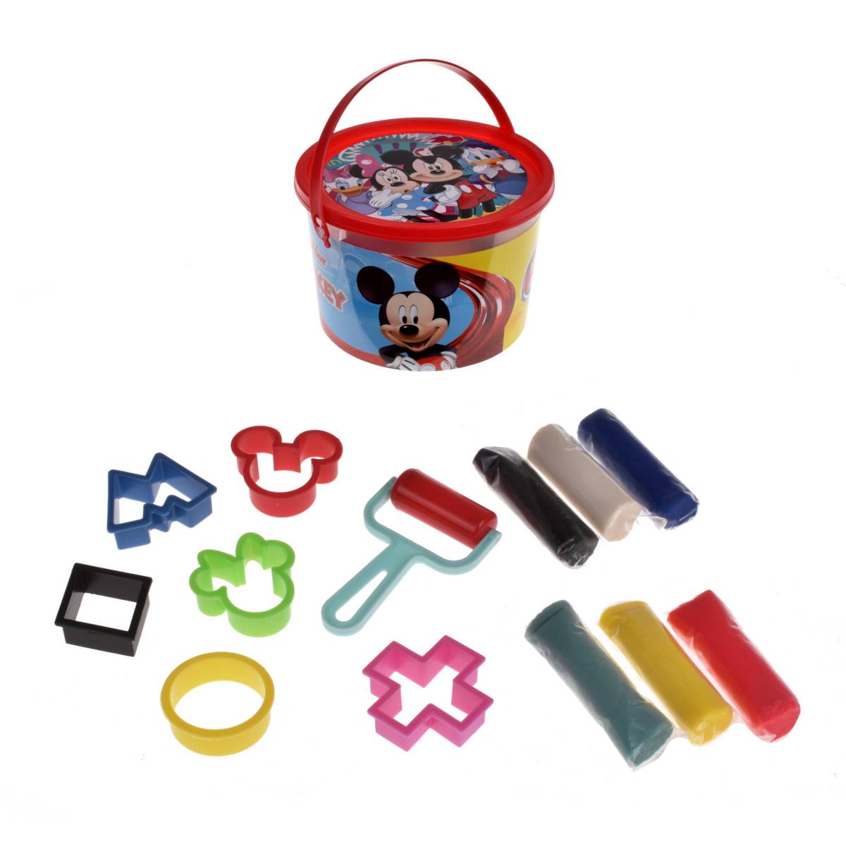 Set De Masas Con Accesorios En Balde Disney - Mickey