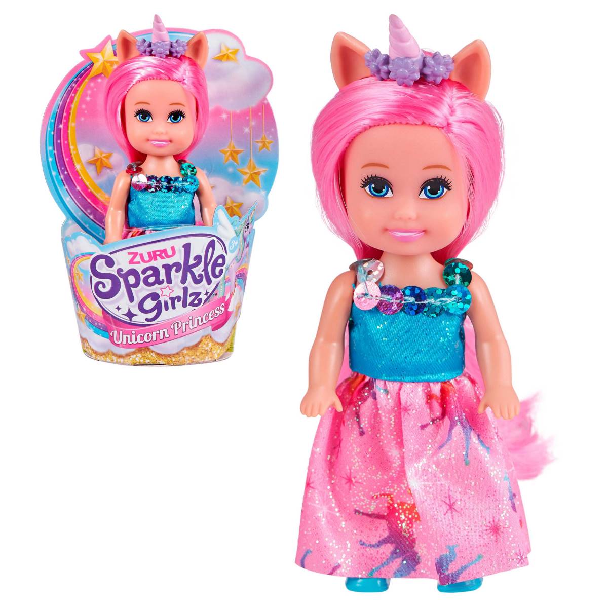 Muã‘Eca 12 Cms Princesa Unicornio Sparkle Girlz - Fuccia Categoría: Sin clasificación Muñecas Tipo producto:  Muñecas