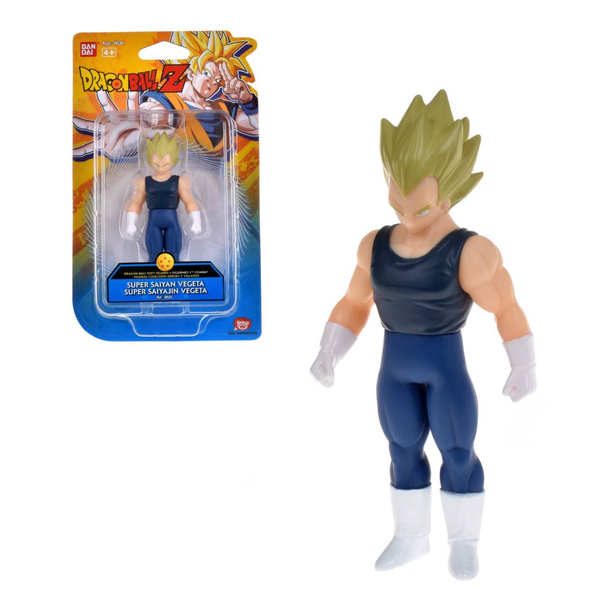 Figura Soft 10 Cm Dragon Ball Z - Super Saiyan Vegeta