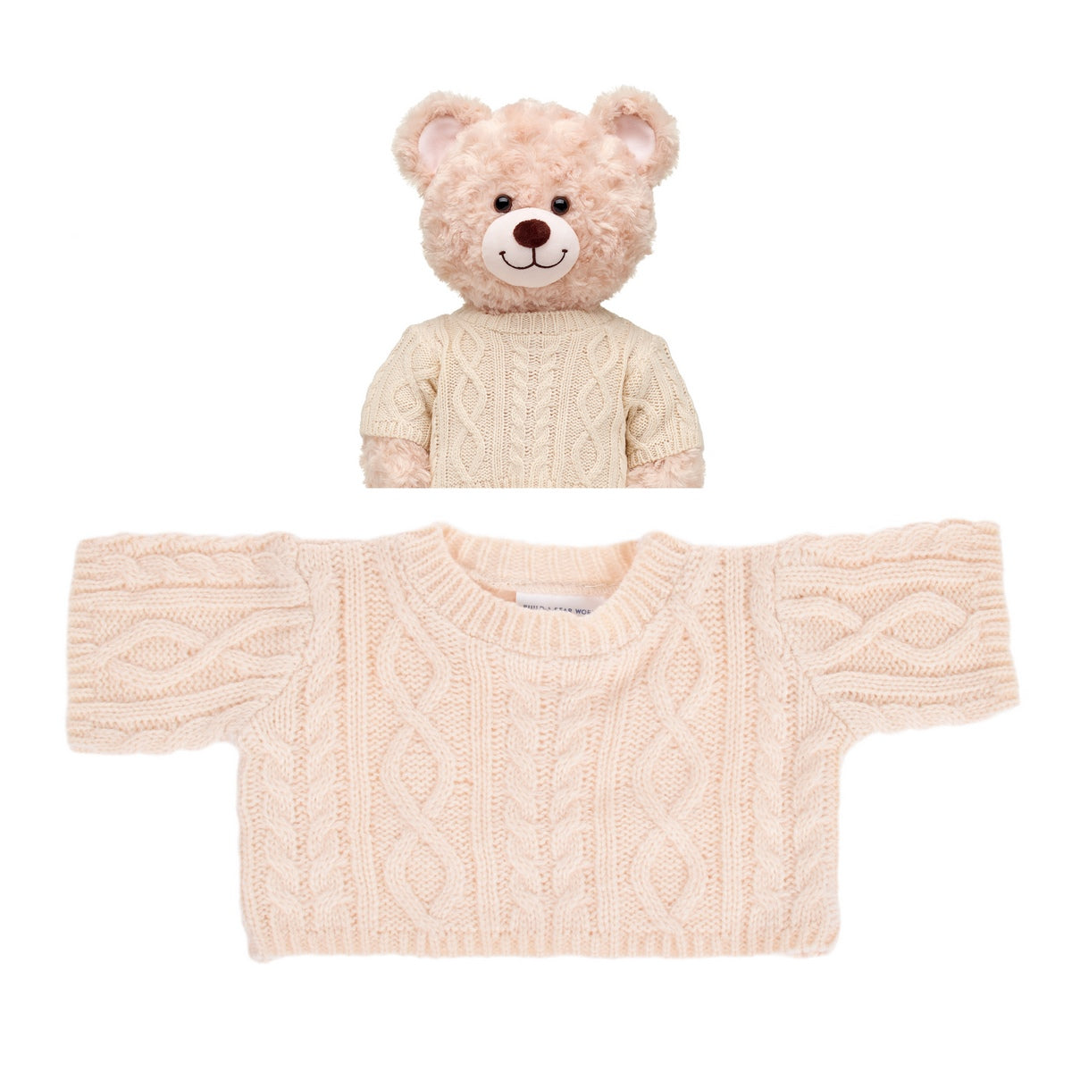 Sweater Blanco Invierno Build-A-Bear Categoría: Ropa Build-a-Bear Tipo producto:  Accesorios para muñecas y muñecos de acción