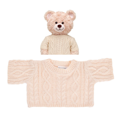 Sweater Blanco Invierno Build-A-Bear