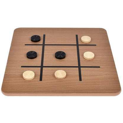 Juego De Mesa 3 En 1 De Madera: Ajedrez, Damas Y Gato