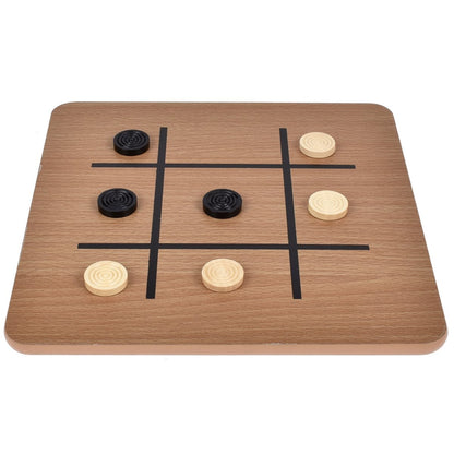 Juego De Mesa 3 En 1 De Madera: Ajedrez, Damas Y Gato