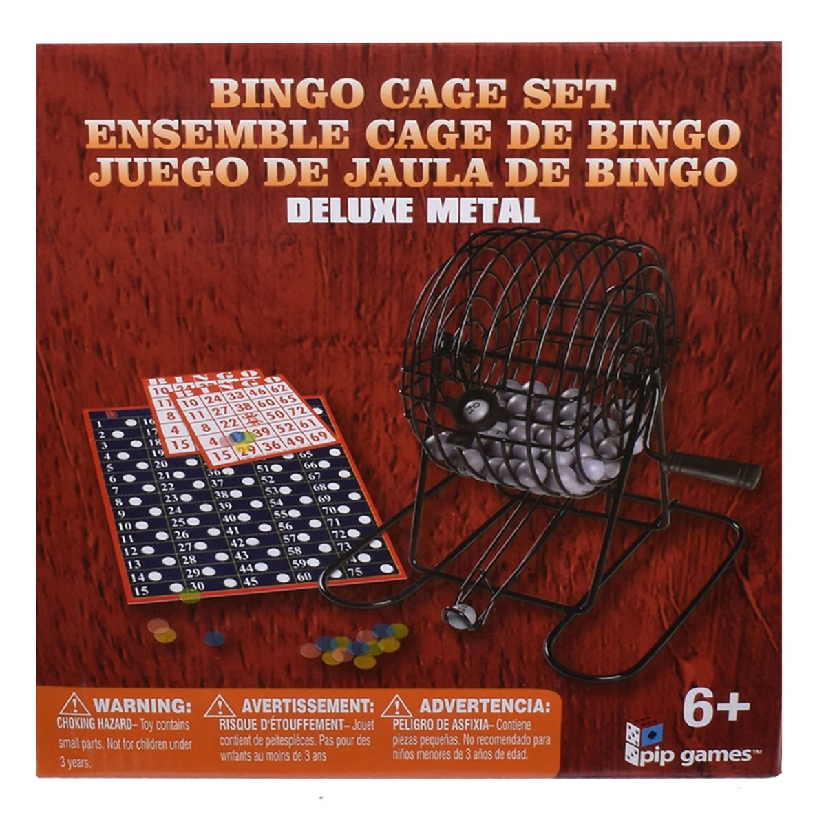 Juego Bingo Con Tómbola Metálica