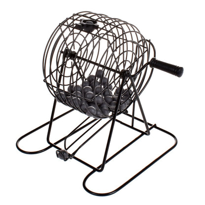 Juego Bingo Con Tómbola Metálica