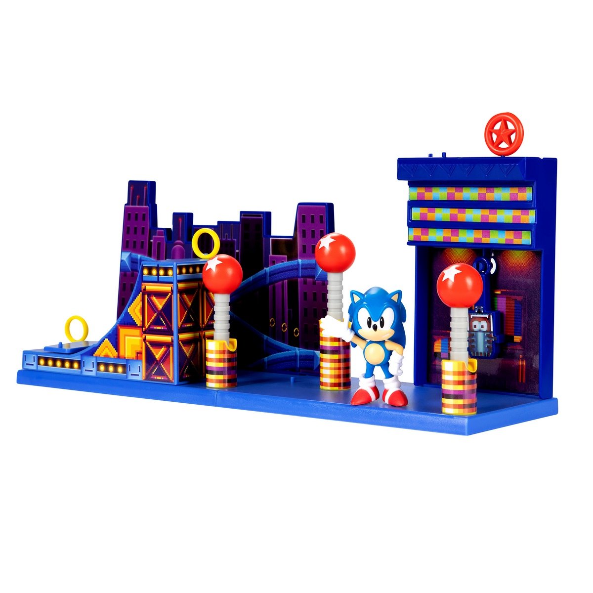 Playset Zona Studiopolis Sonic De 6 Cms