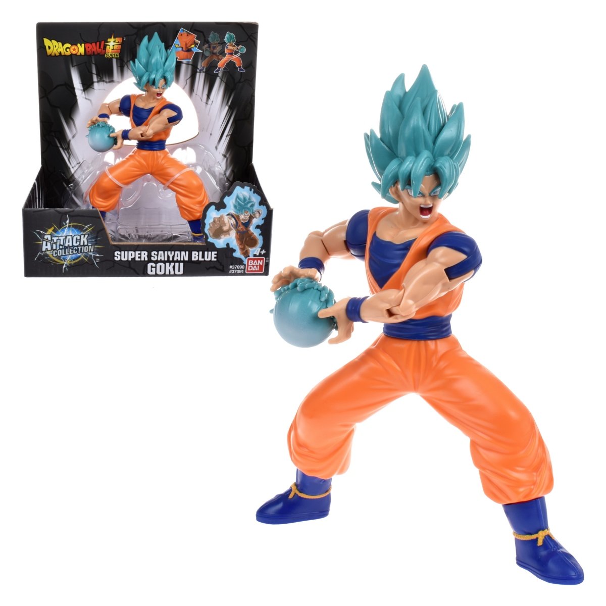 Figura 18 Cm Ataque Dragon Ball De Bandai - Super Saiyan Blue Goku