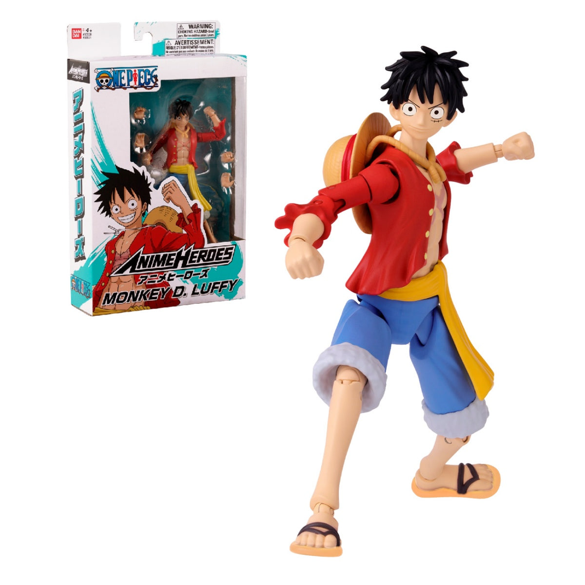 Figura One Piece Anime Heroes 17 Cms - Monkey D Luffy