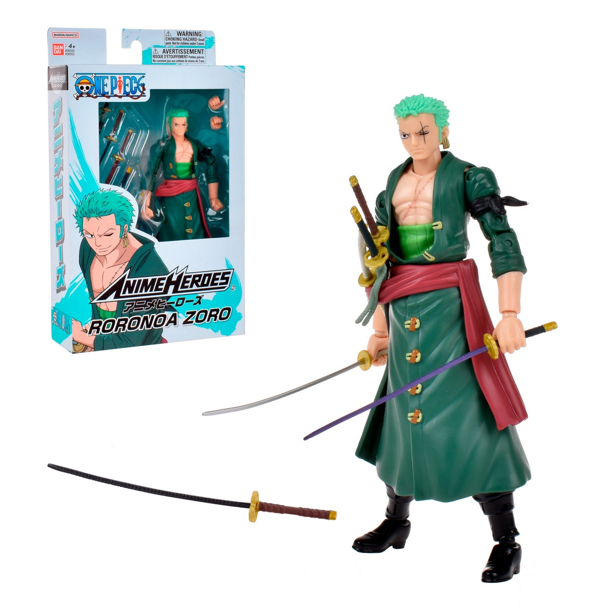 Figura One Piece Anime Heroes 17 Cms - Rorona Zoro